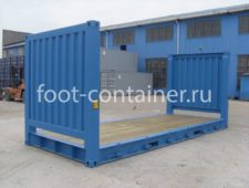 Контейнер-платформа 20 футов со складывающимися боковыми стенками (20′ Flat Rack | 20′ FR) НОВЫЙ Контейнер-платформа 20 футов со складывающимися боковыми стенками (20′ Flat Rack | 20′ FR) НОВЫЙ